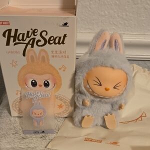 Pop Mart Labubu Plush Gray Bunny Toy